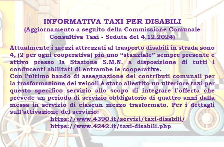 Commissione Taxi per Disabili